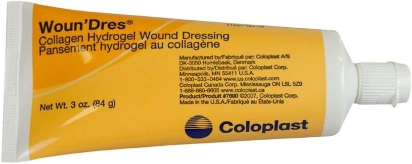 Woun'Dres Collagen Hydrogel 3 oz Tube QTY: 1 por COLOPLAST CORPORATION