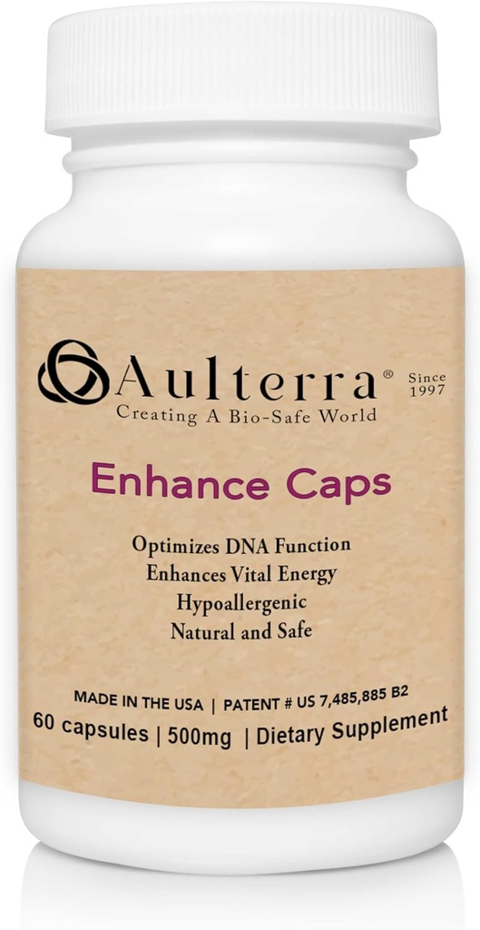 Aulterra Enhance Supplement to Neutralize EMF's and Enhance Vital Energy, Proprietary Blend of Paramagnetic Minerals Neutralizes Harmful EMF(60 Capsules)