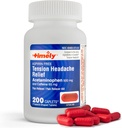 Cápsulas - 200 Cápsulas - Dolor de Tensión y Dolor de Dolor con Acetaminofeno 500 mg y Caffeine 65 mg Estrés Extra para Cabeza, Cuello, Agujero y Dolor Corporal, Aspirina Gratis - Hecho en EE.UU.