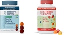 SmartyPants Multivitamin Gummies de hombres Bundle con Gummies multivitamínicos para niños y suplemento de fibra, 120 Cuenta cada uno