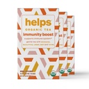 HELPS TEAS ← Ayuda a la Inmunidad Boost Tea ← Combinación de hierbas ecológicas de Echinacea, Eucalyptus, Mint, Linden, Thyme y Natural Honey Flavor. Facilita la Salud Respiratoria Silencio 16 Bolsas de té - Pack of 3 ←