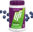 Glucose de elevación Glucose de acción rápida Tablas de energía Chewable, Blueberry, 50 ct Jar (Pack of 1)