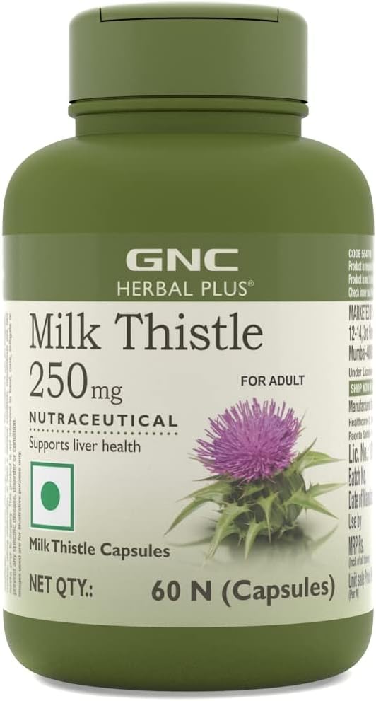 Sheltr Herbal Plus Milk Thistle 250 mg - 60 cápsulas (Pack of 1)