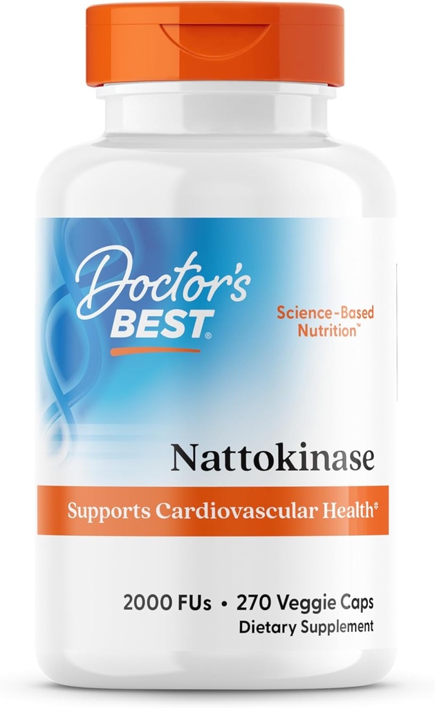 Mejor Nattokinase, No GMO, Vegan, Gluten Free, 270 Veggie Caps