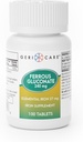 Gericare Iron 27mg Ferrous Gluconate 240mg, Iron & Energy Suplement, 100 Conde (Pack of 1)