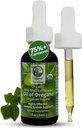 Centro de Paraíso Aceite Mediterráneo Salvaje de orégano con 75%+ Carvacrol (1 h oz) Aceite de orégano certificado gotas orgánicas en aceite de oliva virgen extra para inmune* &amp; respiratorio* Soporte, Aprox 450 Servimientos