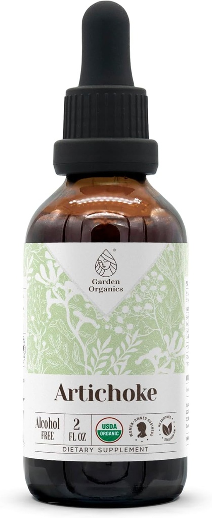 Artichoke USDA Organic Alcohol-Free Extract ← Suplemento dietético, Tintura de alta potencia