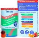 PRIMER DÍA Multivitamínico para Mujeres - Mujeres Diarias Gummies Multivitamínicas - Vitamina A C D E B12, Magnesio, Zinc, Biotina – Vegan, Gluten Mujeres Libres Vitaminas - Crecimiento del cabello, Esquía, Energía – Fuente de 30 Días