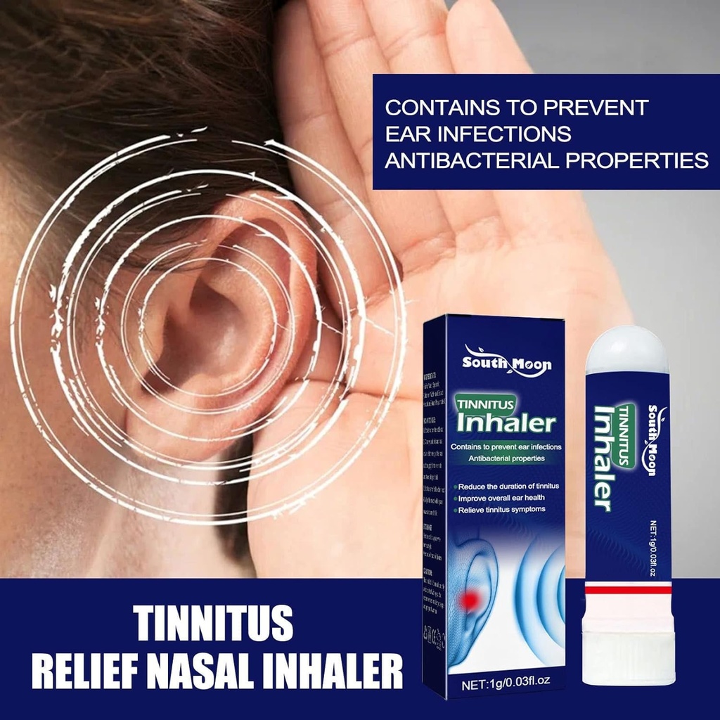 Techsilen for Tinnitus, Tinnitus Inhaler, Echoease Tinnitus Inhaler, Techsilen Tinnitus Inhaler, Tinnitus Relief for Ringing Ears, Tinnitus Relief Nasal Inhaler (5 pcs)