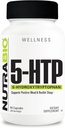 NutraBio 5-HTP Suplemento, 200mg Capsules- Mayo Ayuda Apoyo y Promover el sueño más saludable y sostenido, 90 cápsulas vegetales