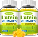 Lutein y Zeaxanthin Suplementos Gummies with Astaxanthin & Bilberry Extract - Vitaminas Ojo con Omega-3, Vitaminas A, C, E, D3 &amp; Zinc for Vision Health - Sugar Free, Mango Flavor, 120 Conde