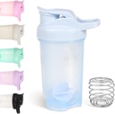 D.Y.A 16oz Botella de Shaker,Botella de Shaker de Protein para Protein Shakes, Botella de Shaker para Pre Workout y Viaje Para Ir,BPA Gratis &amp; Easy Clean Protein Shaker Bottle,Blue