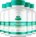 Vertigenics Brain Supplements for Memory and Focus Capsules, Vertigenics Advanced Formula Brain Health Support - Maximum Strength Nootropics Verti Genics All Natural Support Reviews (5 Pack)