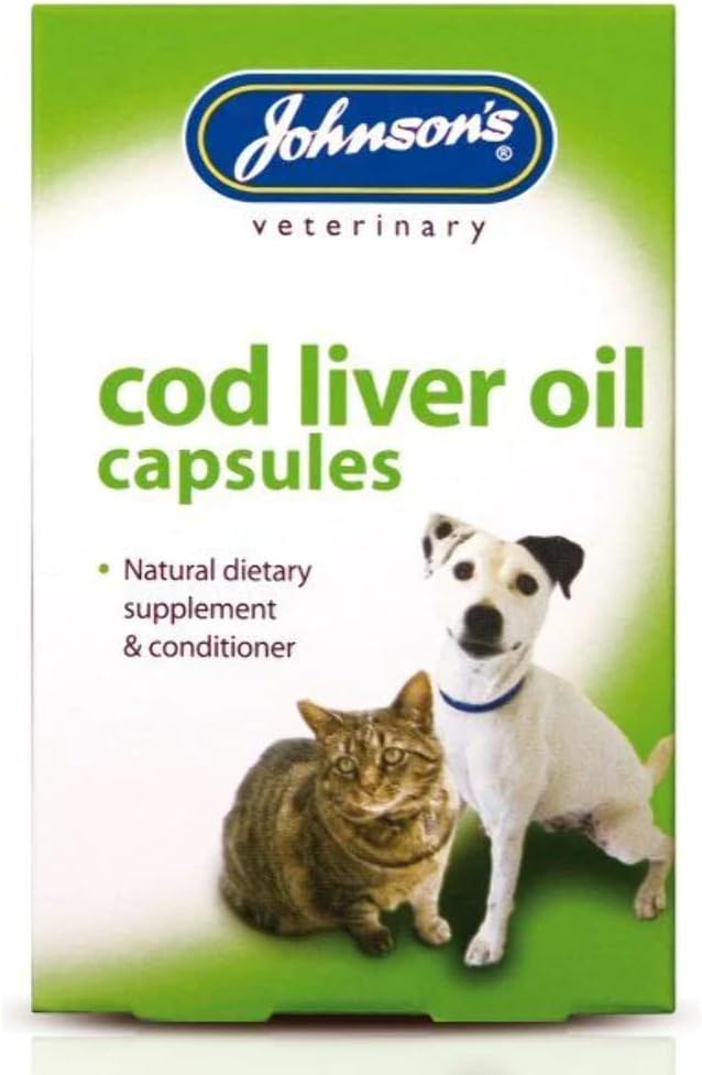 Johnsons Veterinary Products Cod Liver Capsules, 40 cápsulas