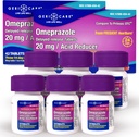 GeriCare Omeprazole Delayed Release Tablets 20mg Stomach Acid reducer Pills for 24 hours Heartburn Relief- Acid Reflux Medicine to Treat Frequent Heartburn- Anti-Acid Relief Tablets 42 Count (2 Pack)