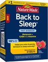 Nature Made Back to Sleep, Melatonin Fast-Dissolve, Helps You Fall Back to Sleep Naturally, L-Theanine and GABA to Help Relax and Calm Your Mind, 40 Tablets