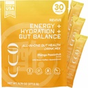 Revive Gut Health Drink Mix|Apple Cider Vinegar Prebiotics,Probiotics Gut Health for Women & Men|Green Coffee,Guarana|Supports Digestive Health, Energy & Hydration|Mango Passionfruit,30 Servings