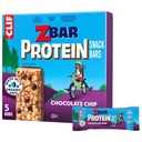 CLIF Kid Zbar Protein - Chocolate Chip - Crispy Whole Grain Snack Bares - Made with Organic Oats - Non-GMO - 5g Protein - 1.27 oz. (5 Pack)