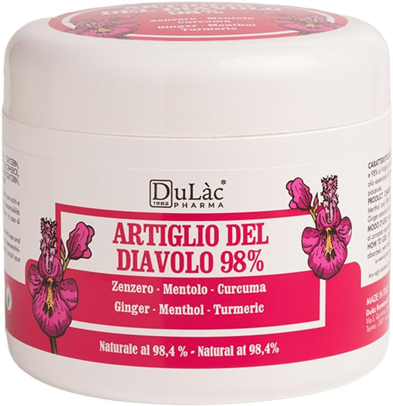 Dulàc - La garra del diablo 98% Crema Máxima Fuerza 16.9 Fl Oz, Conjunto Natural y Crema Relajadora del Musculo para Recurrir Musculo y Dolor Conjunto, Enriquecido con Menthol para Efecto Enfriado