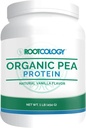 Rootcology by Dr. Izabella Wentz Silencio Orgánica Pea Protein ¦ USDA Certified Organic Pea Protein with 20g Plant Protein per Serving ← Natural Vanilla Flavor  454g / 15 Servings