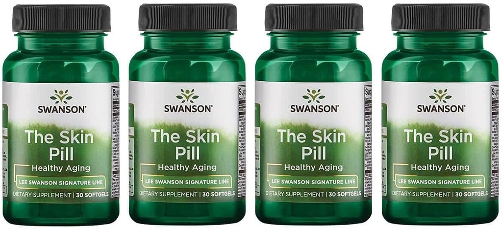 Línea de Firma Swanson La Pila de Skin 30 Softgels (4 Pack)