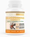 Glucosamine Chondroitin con Turmeric &amp; MSM – Movilidad & Flexibilidad Soporte – 60 cápsulas vegetales