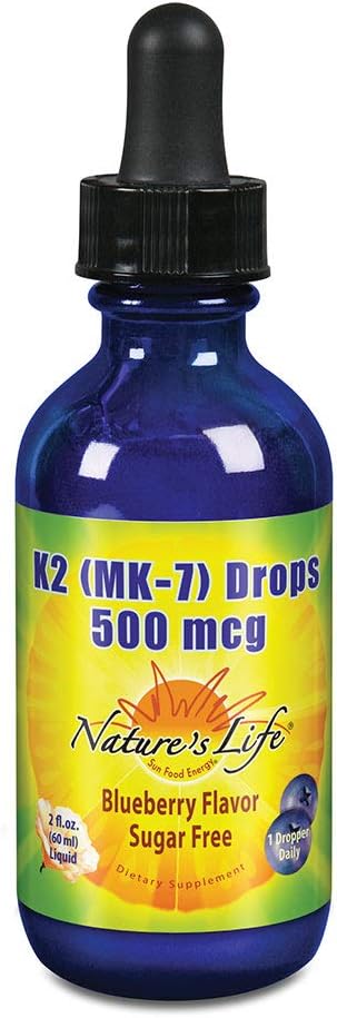 La vida de la naturaleza Vitamina K2 (MK7) gotas, 2 oz