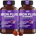 Suplementos para adultos (mujeres, hombres) y niños – Grape Flavor- Supports Anemia, Energía y Focus Levels – 200 Condes