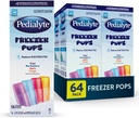 Pedialyte Electrolyte Solution Freezer Pops, Hydration Variety Pack— Grape, Blue Raspberry, Cherry, Orange, Pack of 64