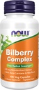 AHORA Suplementos de alimentos, Bilberry (Vaccinium myrtillus)Complejo 80 mg con Beta-Carotene & Riboflavin, 100 cápsulas de verduras