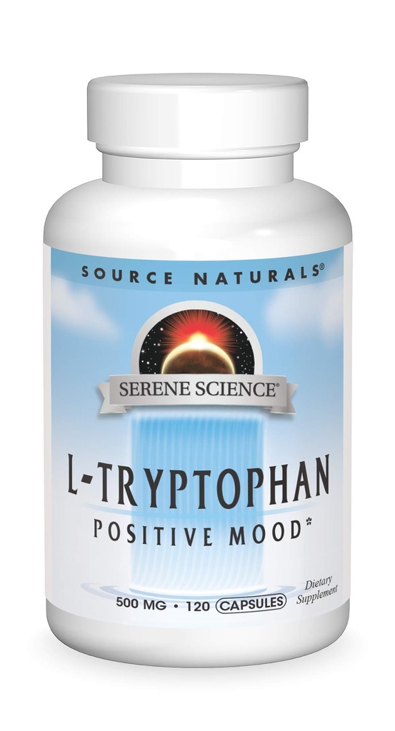 Fuente Naturals Serene Science L-Tryptophan, Positive Mood*, 500 mg - 120 Capsules