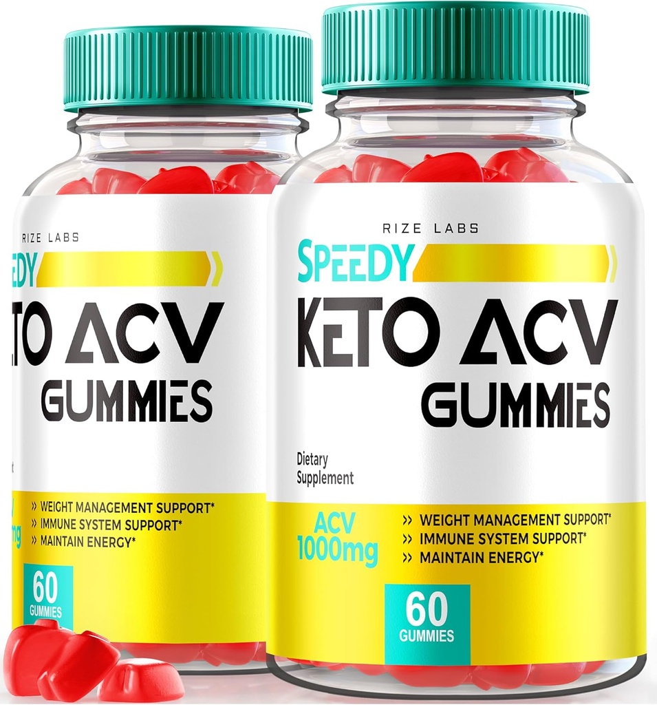 rize labs - Speedy Extreme Keto Plus ACV Gummy for Advanced Weight Loss with Apple Cider Vinegar 2000mg Suplemento (120 Gummies)