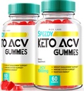 rize labs - Speedy Extreme Keto Plus ACV Gummy for Advanced Weight Loss with Apple Cider Vinegar 2000mg Suplemento (120 Gummies)