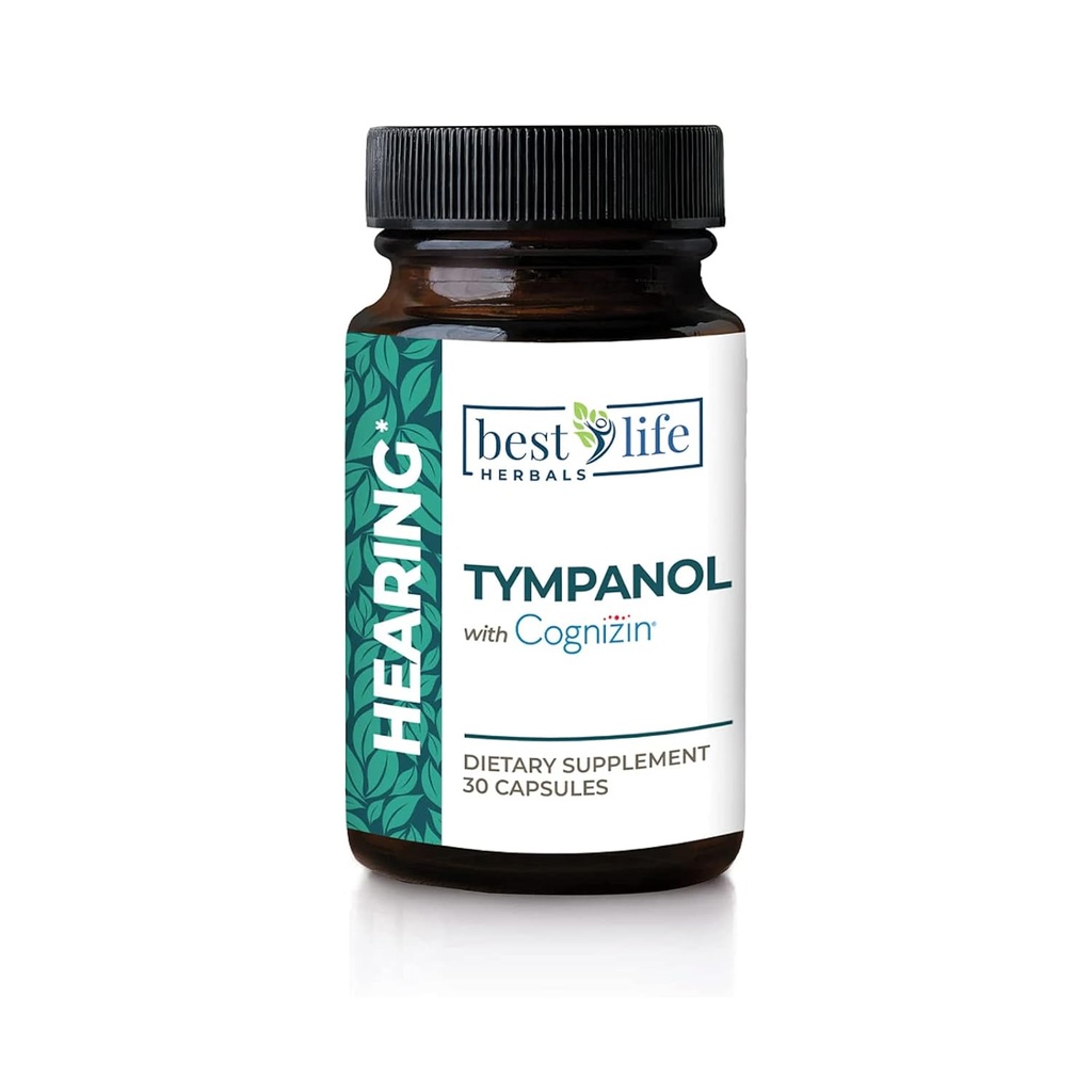 Best Life Herbals Tympanol - Hearing Supplement with Cognizin - Strong Support for Ear Health - 1 Bottle - 30 Capsules