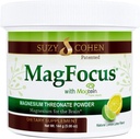 Suzy Cohen MagFocus Magnesium Threonate Powder Dietary Suplemento 200mg, Healthy Nerve, Support Cognition, Energy, Bone Health, Stevia, Lemon Flavor, 60 Servings