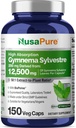 NusaPure Gymnema Sylvestre 50:1 Extracto, 250 mg Equivalente a 12.500mg Por Vegan Caps - 150 Conde (No-GMO, Vegan, Bioperina)