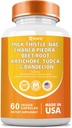 Milk Thistle 3000mg NAC Chanca Piedra 2000mg Beet Root 2000mg Artichoke 2000mg Tudca Dandelion Root 1000mg con Zinc Yarrow Turmeric Repair Supplement Plus Chicory,Mineral Supplements 60 Count