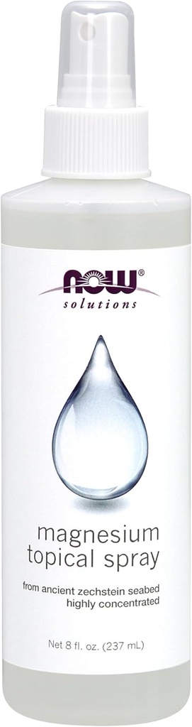 AHORA Foods Solutions, Magnesium Topical Spray, del antiguo fondo de Zechstein, altamente concentrado, 8 Fl Oz (Pack of 1)
