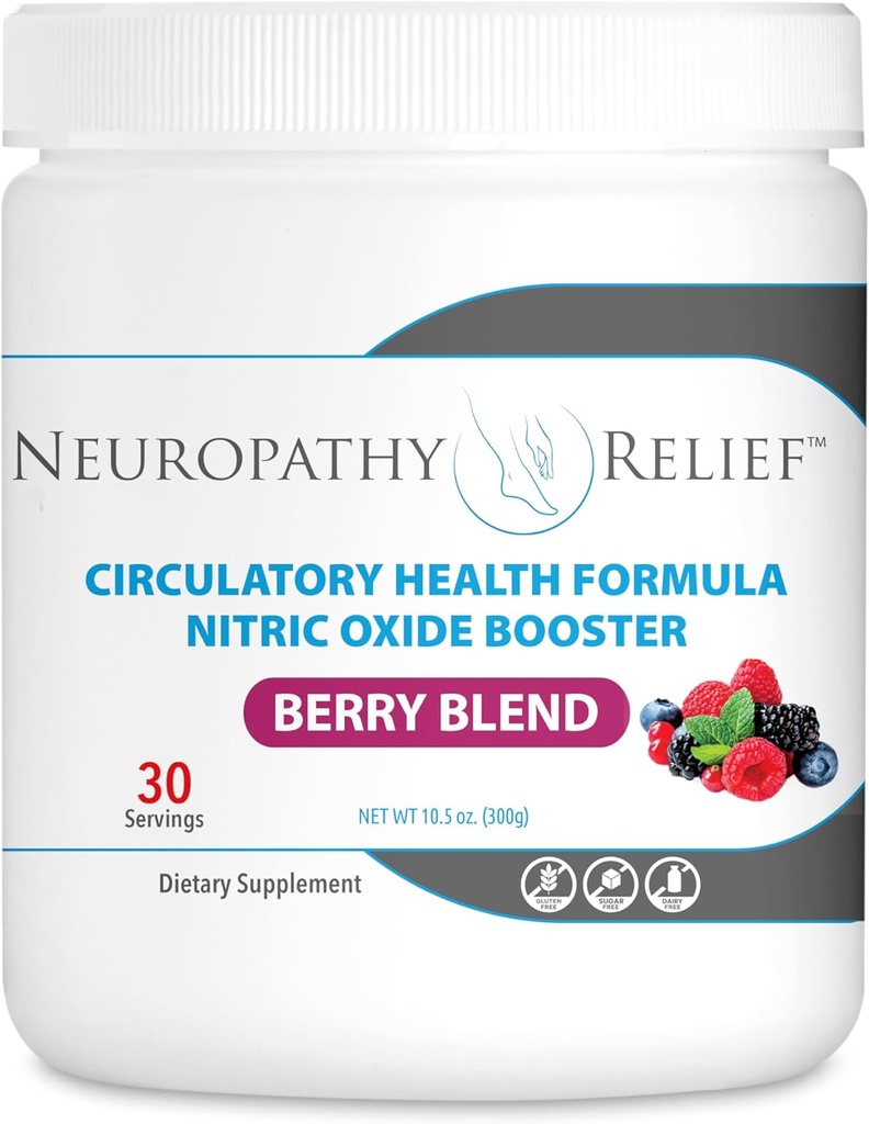 Neuropathy Relief™ - Circulatory Health Formula Nitric Oxide Booster - Berry Blend - L-Arginine L-Citrulline