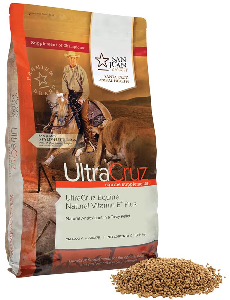 UltraCruz - sc-516275 Equino Natural Vitamina E Plus Suplemento para Caballos, 10 lb, Pellet (66 Day Supply)