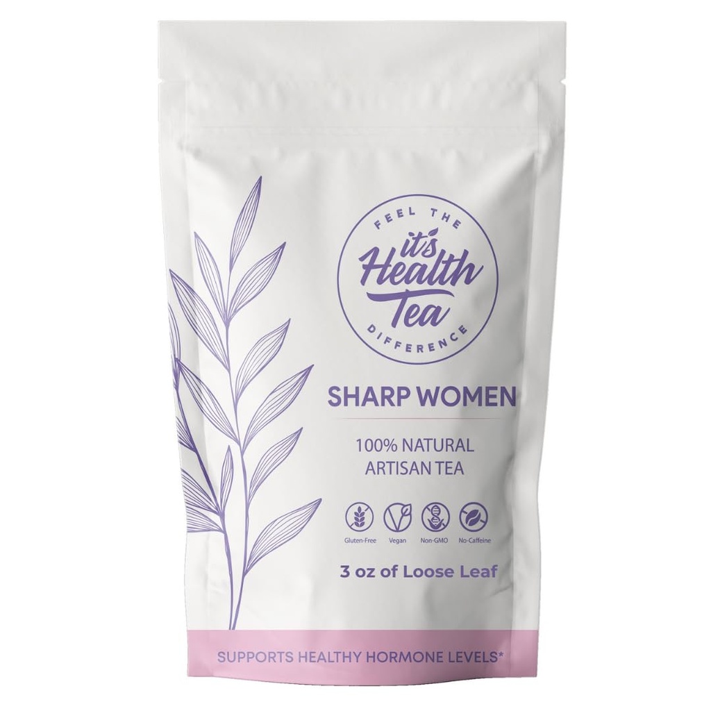 Hormonal Balance Herbal Tea for Women – Caffeine-Free TEN Support Menstrual Comfort, Healthy Flow &amp; PMS Relief ← 35 Tea Bags Includes ← 100% Natural Herbal Blend