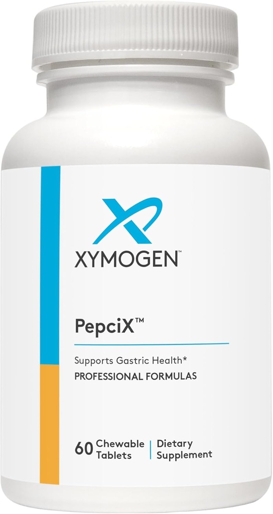 XYMOGEN PepciX - Suplementos Zinc - Zinc L Carnosine Suplemento de Apoyo Gut Salud y Salud Digestiva - Medicamento de Reflujo Ácido + Soporte Gut (60 Tablets)