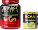Nutrology TRIPACT Vegan Protein Powder, for Vegan Protein Shakes, Peanut Butter Vanilla (20 Servings) BCAA Natural, Plant Based BCAA Powder, Lemonade Flavor (30 Servings)