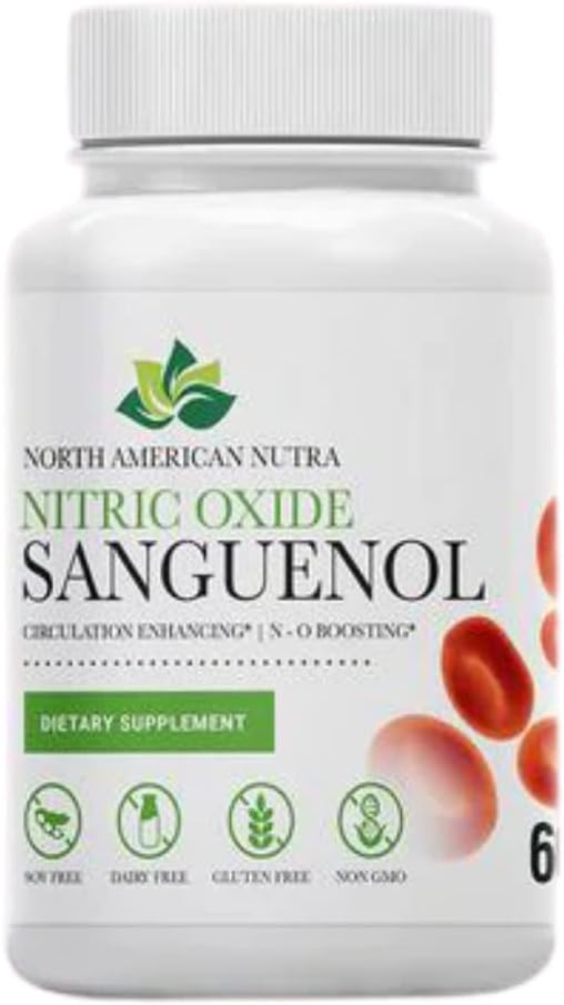 Nitric Oxide Sanguenol ← Nitric Oxide Booster Suplemento Silencio L-Citrulline 800mg, Spectra 100mg, L-Glutathione 80mg &amp; Resveratrol 30mg ←Apoyos Circulación, Salud del Corazón, Presión de la Sangre