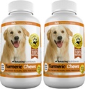 Increíble Turmeric para perros Curcumin Pet Antioxidant, elimina la inflamación del dolor conjunto, 120 Chews