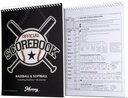 Murray Sporting Goods Béisbol &amp; Softball Scorebook - 35 Games Score Book - Score Keeping Book for Stats - Adult, Youth, Little League Baseball Softball Scorebook for Scorekeepers