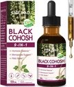 100% Natural Herbal Drops, Black Cohosh Extract for Hormone Balance, Menopause Support &amp; PMS Relief. 2oz