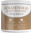 Golden Seal Powder - Golden Seal Powder para Sinus - Goldenseal - Echinacea Goldenseal - Goldenseal Root - Golden Seal - Goldenseal Root Powder Orgánico - 1000 mg por Serving - 115 Servings