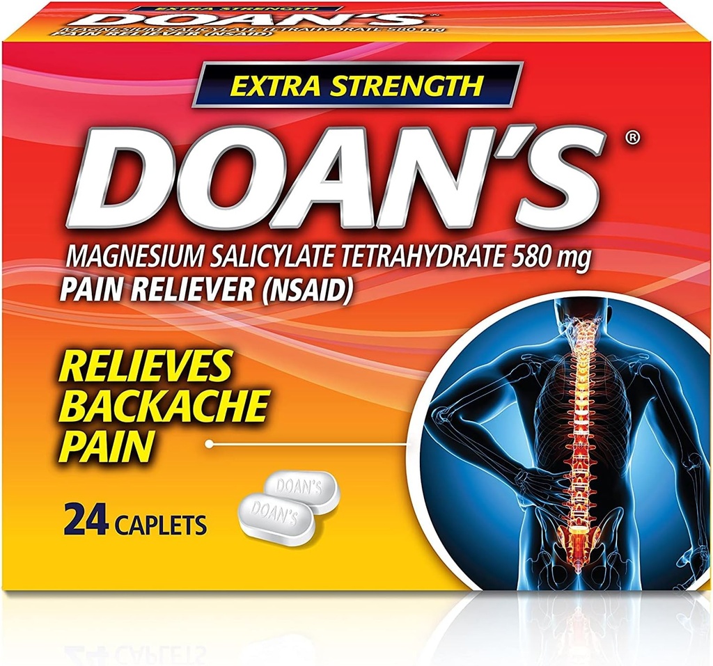 Doans Extra Strength Caplets, 24 Condes