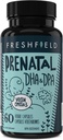 Freshfield Prenatal Vegan Omega 3 DHA: Sustainable, Carrageenan Free, Third Party Tested, Compostable Bottle, Carbon Neutral. Supports Heart, Brain, Joint Health w/DPA